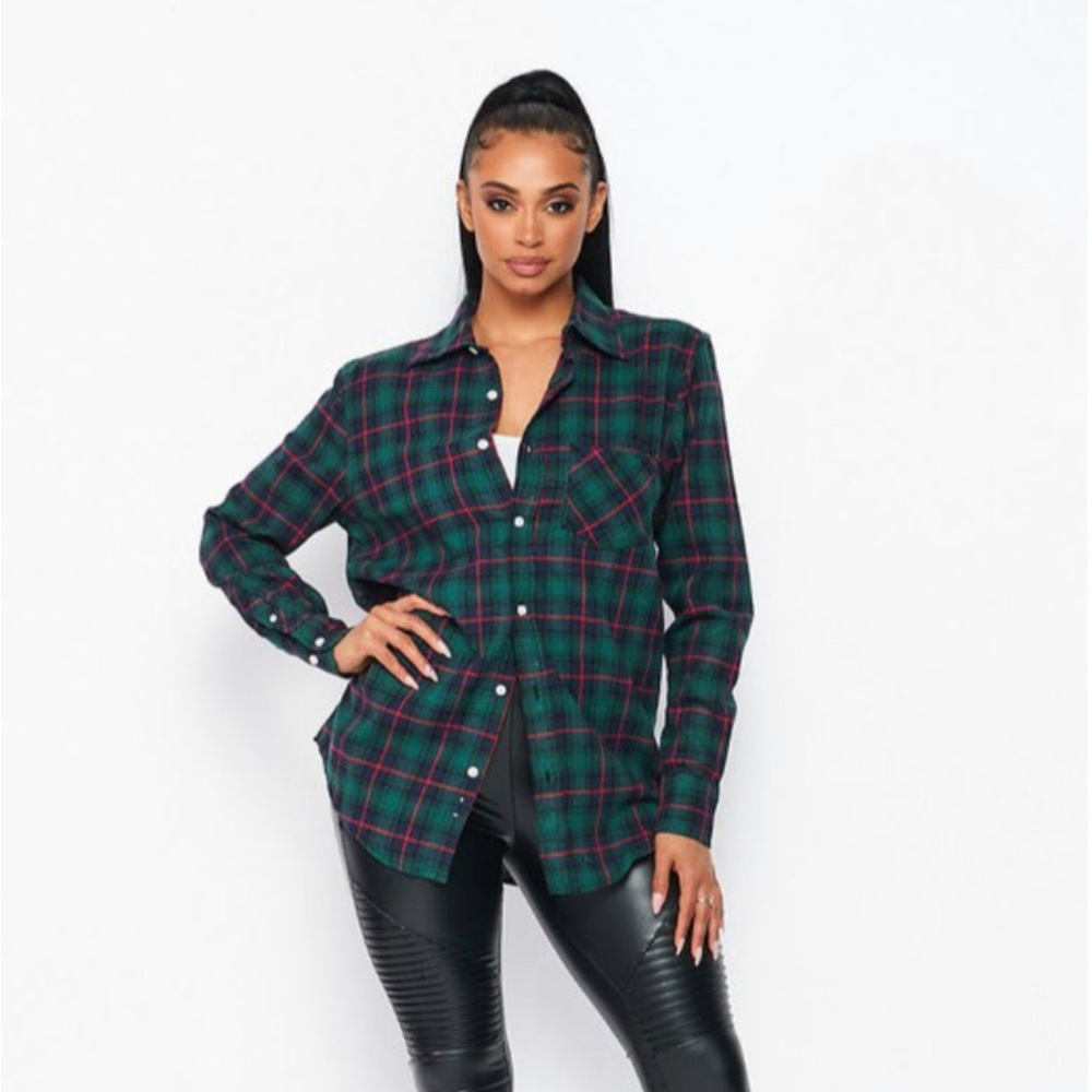 New Plaid Top